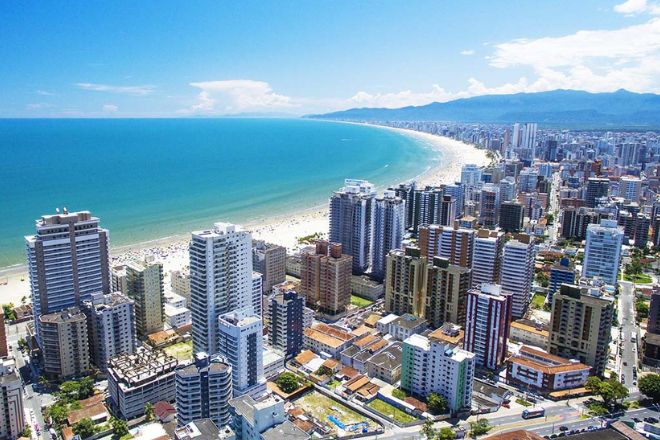 Imagem aérea Praia Grande