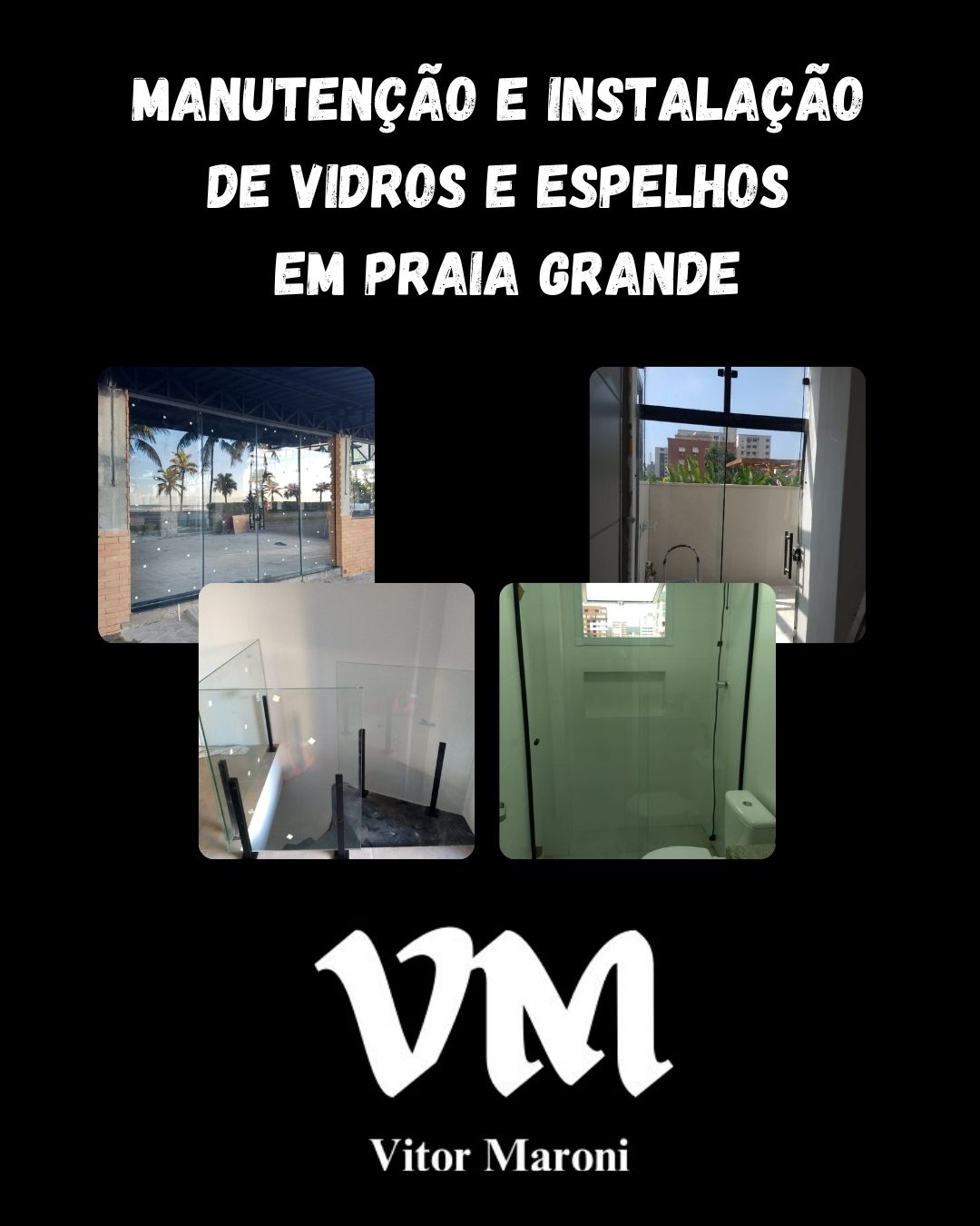 Manutenção e instalação de vidros e espelhos em Praia Grande