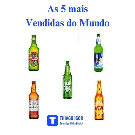 As cinco cervejas mais vendidas do Mundo