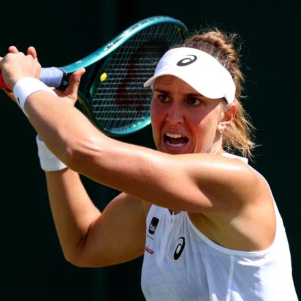 Beatriz Haddad Maia durante a primeira rodada de Wimbledon 2025. (Foto de 2025 Getty Images)