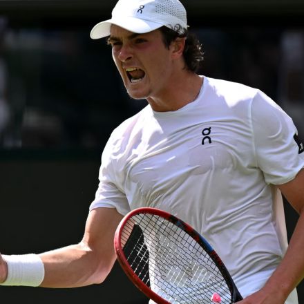 João Fonseca na primeira rodada de Wimbledon 2025 (Foto de 2025 Getty Images)
