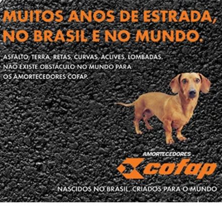 "Cofapinho" em Anúncio de Mídia Impressa da Cofap nos anos 90