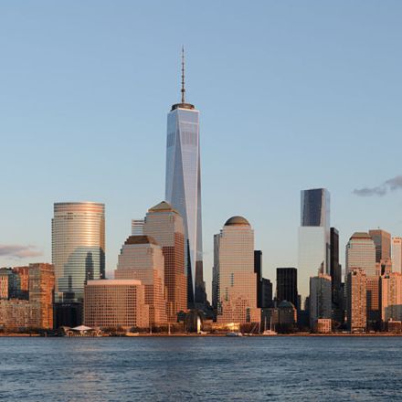 Vista de Lower Manhattan, com destaque para o One World Trade Center